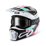 קיט קסדה ומשקף Leatt Moto 3.5 Pink + Goggles 2.5 - Leatt