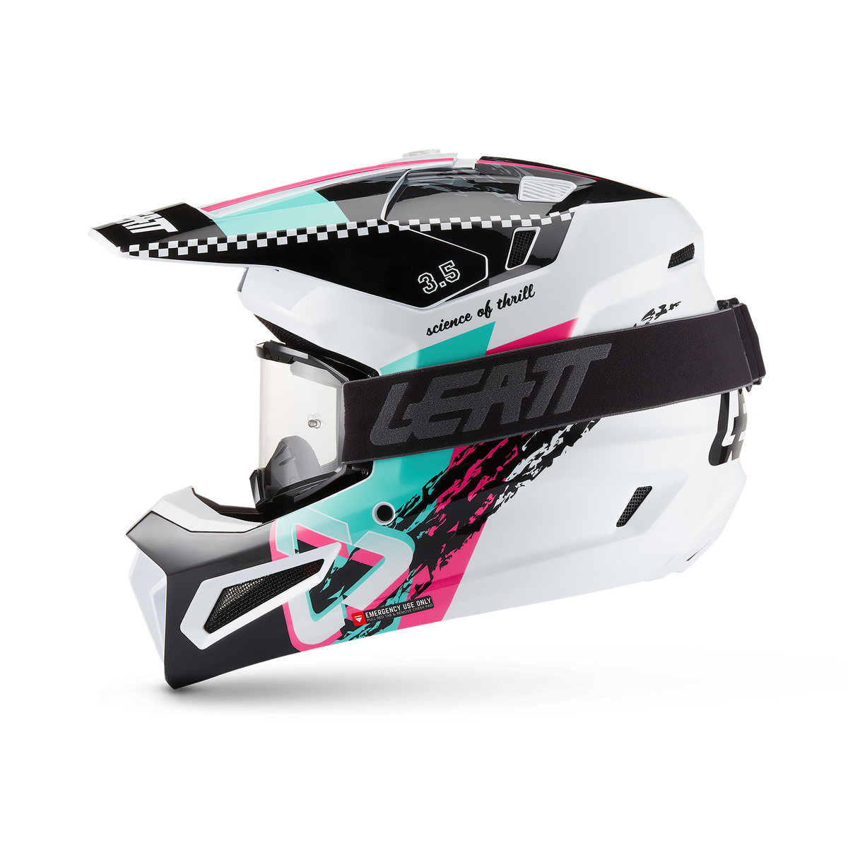 קיט קסדה ומשקף Leatt Moto 3.5 Pink + Goggles 2.5 - Leatt