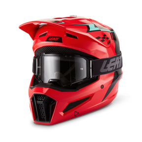 קיט קסדה ומשקף Leatt Moto 3.5 Red + Goggles 2.5 - Leatt