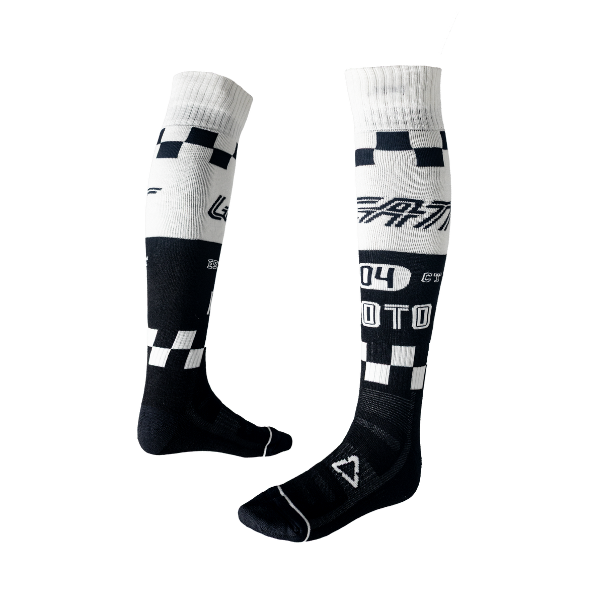 Moto Knee Brace | גרבי רכיבה שחור/לבן - Leatt