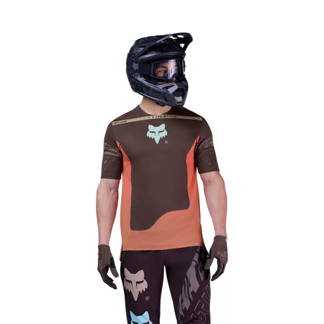 חולצת רכיבה קצרה FOX Racing Flexair Elevated Future Cocoa Brown - FOX