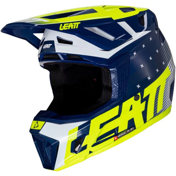 קיט קסדה ומשקף Leatt Moto 7.5 Blue V24 - Leatt