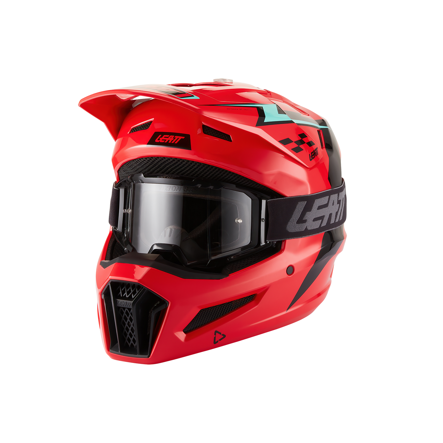 קיט קסדה ומשקף לילדים Leatt Moto 3.5 Red+ Goggles 2.5 - Leatt