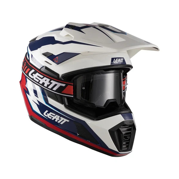 קיט קסדה ומשקף אדוונצ'ר ADV 7.5 כחול/אדום - Leatt