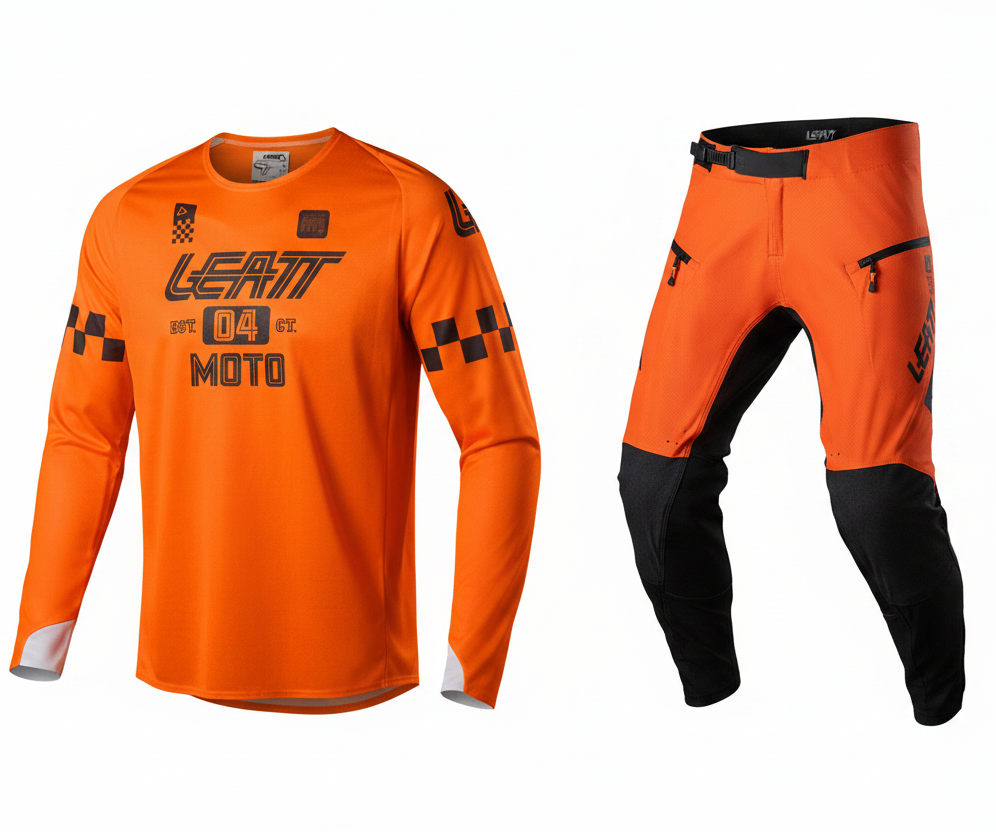 סט מכנס וחולצה Enduro 4.5 X-Flow Orange - Leatt