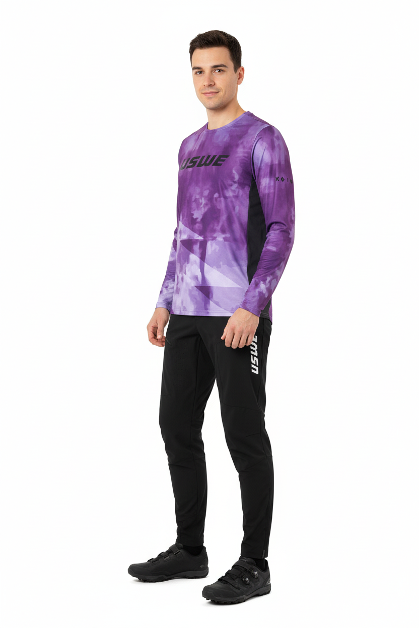 סט מכנס וחולצה USWE MTB סגול - USWE