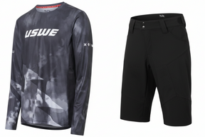 סט מכנס קצר וחולצה USWE MTB אפור - USWE