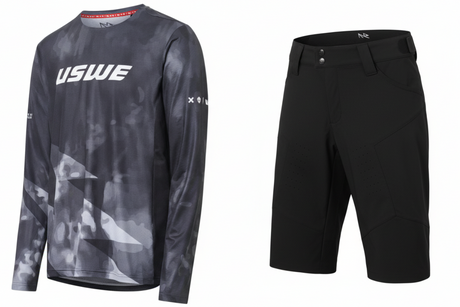סט מכנס קצר וחולצה USWE MTB אפור - USWE