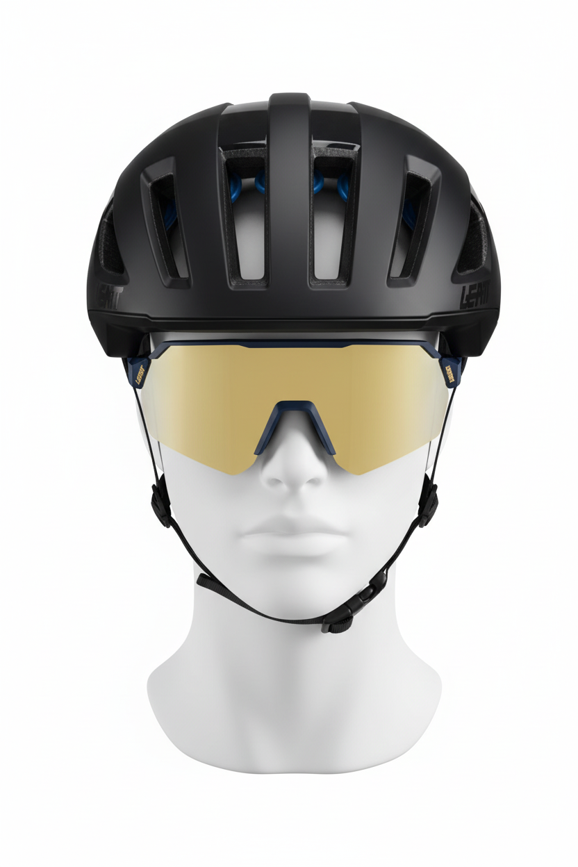 סט קסדת גראבל Endurance 3.0 שחורה ומשקפי שמש SpeedViz Lite - Leatt