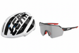 סט קסדת גראבל Endurance 4.0 לבנה ומשקפי שמש SpeedViz Lite - Leatt