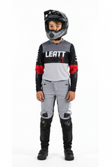 סט מכנס וחולצה MTB Gravity 4.0 ילדים GrayRed - Leatt