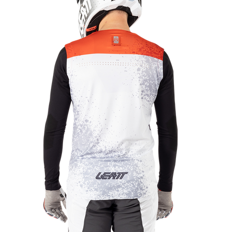 חולצת רכיבה ארוכה גברים MTB Gravity 5.0 White V25 - Leatt