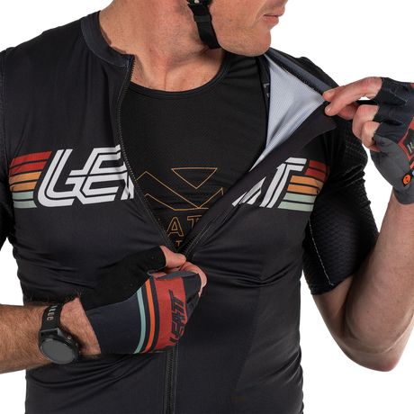 חולצת רכיבה קצרה גברים קרוס/גראבל MTB Endurance 6.0 Black V25 - Leatt