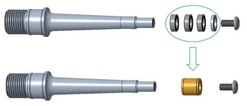 OneUp Components ערכת שיקום מיסבים לפדלים מאלומיניום - OneUP