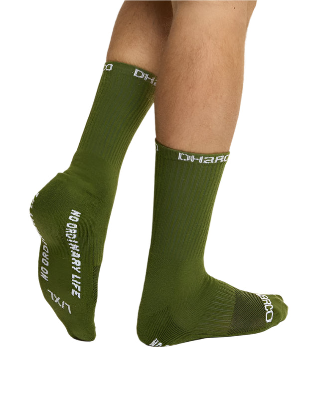 גרביי רכיבה Crew | Gorilla Green - DHaRCO