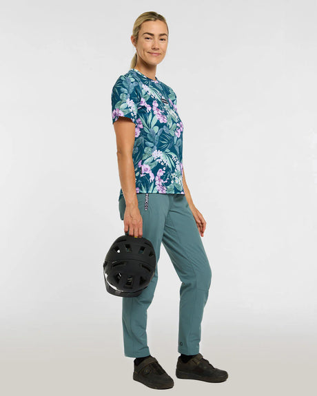 חולצת רכיבה קצרה נשים | Wild Orchid - DHaRCO