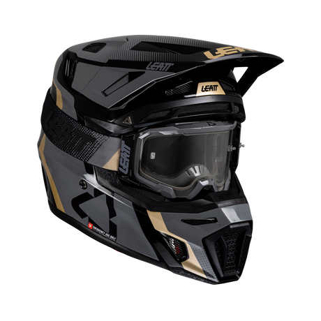 קיט קסדה ומשקף Leatt Moto 8.5 Black V25 + Goggles 5.5 Iriz - Leatt