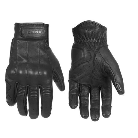 כפפות עור קיץ IVY שחור - PANDO MOTO