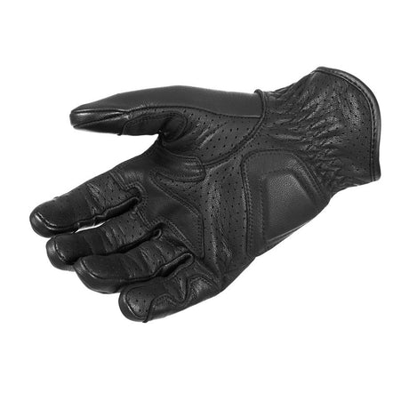 כפפות עור קיץ IVY שחור - PANDO MOTO