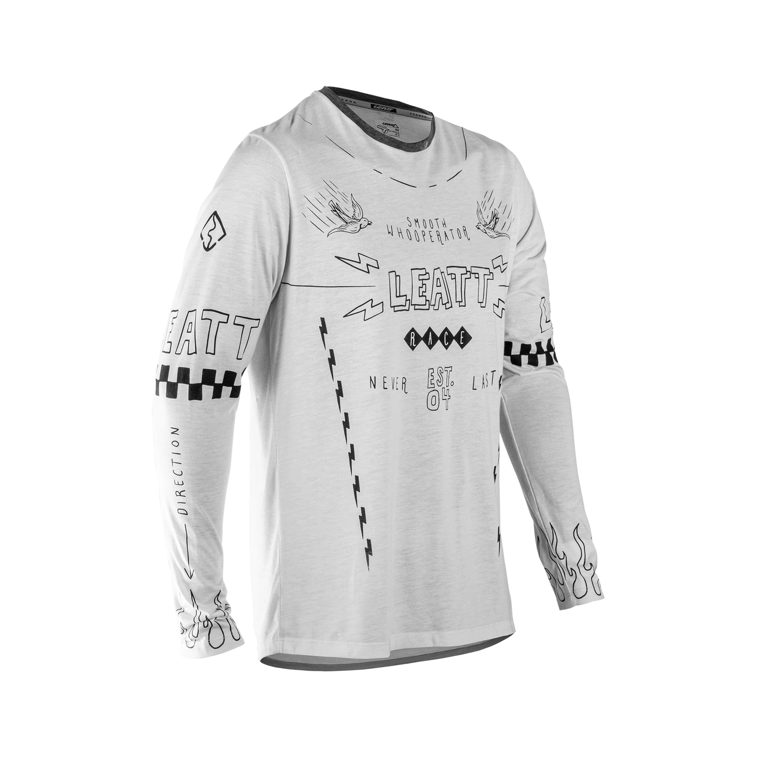 חולצת רכיבה ארוכה MTB Gravity 3.0 Cream White - Leatt