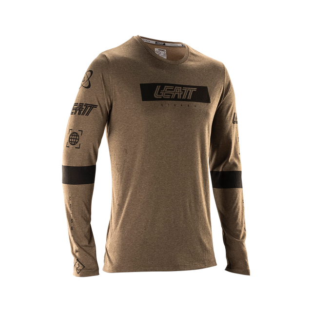 חולצת רכיבה ארוכה MTB Gravity 3.0 Loam Brown - Leatt