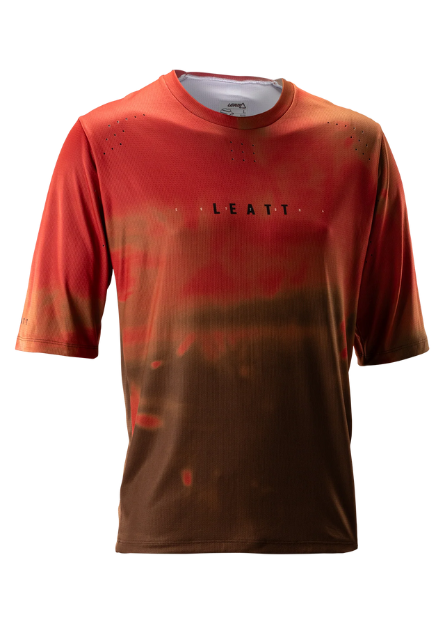 חולצת רכיבה קצרה גברים MTB Gravity 4.0 Dusty Red V26 - Leatt