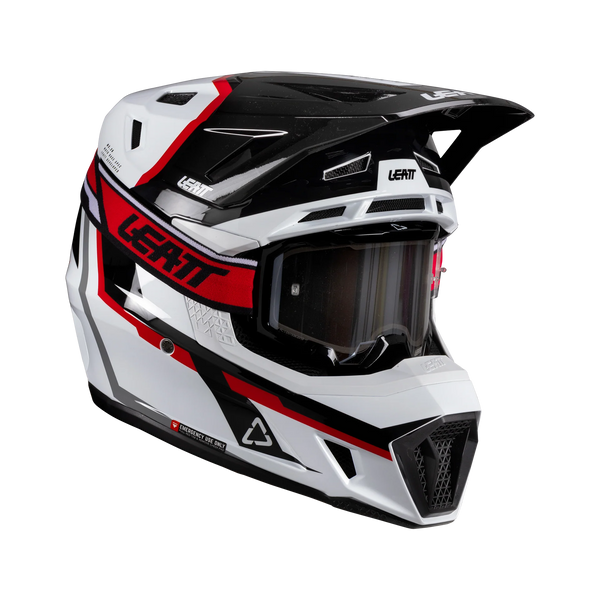 קיט קסדה ומשקף Leatt Moto 7.5 Red/White V26 - Leatt