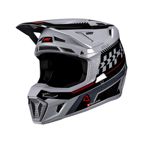 קיט קסדה ומשקף Leatt Moto 8.5 Grey V26 + Goggles 5.5 - Leatt