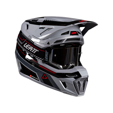 קיט קסדה ומשקף Leatt Moto 8.5 Grey V26 + Goggles 5.5 - Leatt