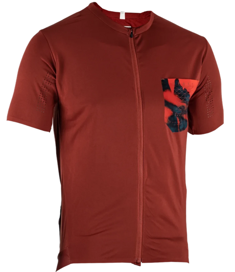 חולצת רכיבה קצרה גברים MTB Trail 3.0 V23 Lava - Leatt