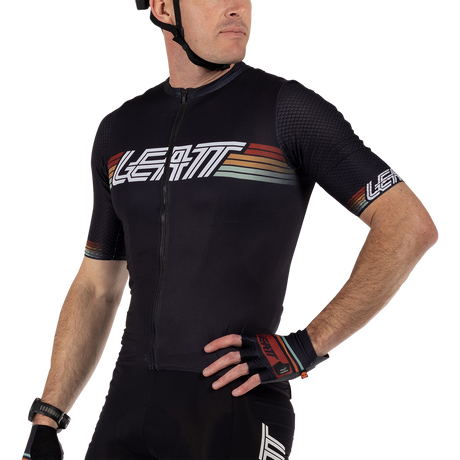 חולצת רכיבה קצרה גברים קרוס/גראבל MTB Endurance 6.0 Black V25 - Leatt
