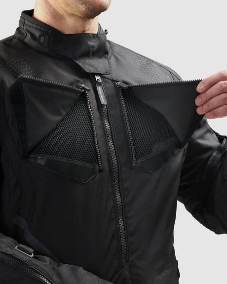 Rebelhorn HIKER IV TEXTILE מעיל רכיבה שחור