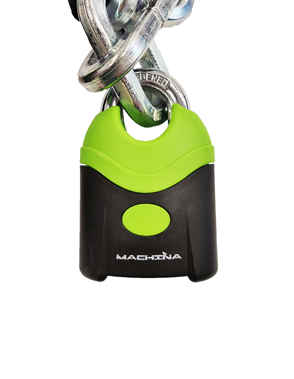 מנעול שרשרת 12 ממ אורך 210 סמ מבית MACHINA - MACHINA