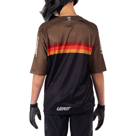 חולצת רכיבה קצרה ילדים MTB Enduro 3.0 Black Jr V25 - Leatt
