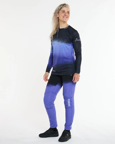 מכנס רכיבה ארוך נשים Gravity | Ultra Violet - DHaRCO