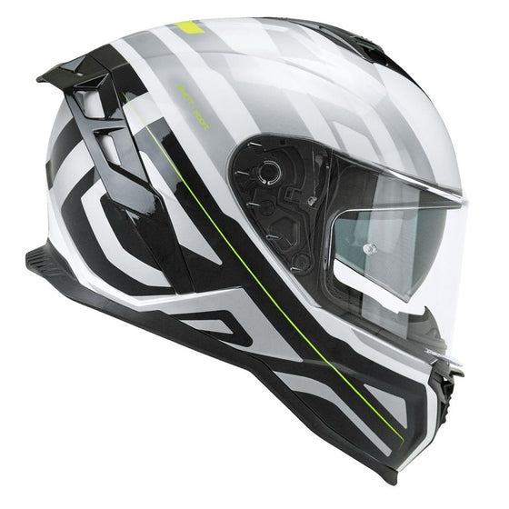 קסדת כביש CGM 363 SHOT לבן מבריק/צהוב - CGM