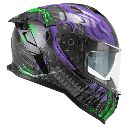 קסדת כביש CGM 363 SHOT שחור מבריק/סגול - CGM