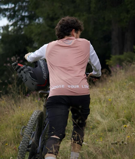 חולצת רכיבה ארוכה LS BROWN - Three Lines