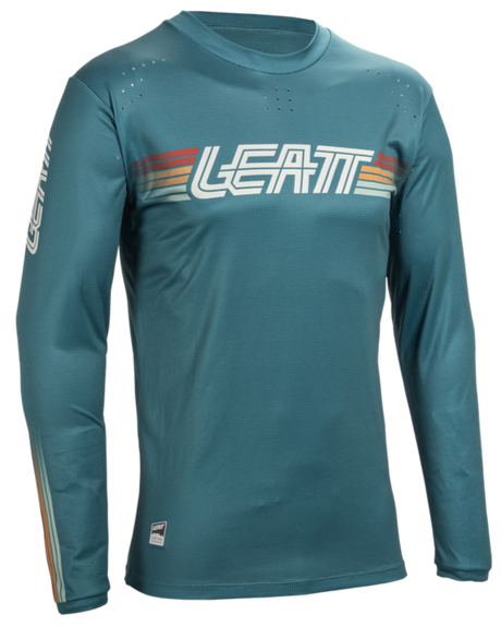 חולצת רכיבה ארוכה גברים MTB Enduro 4.0 Teal V25 - Leatt