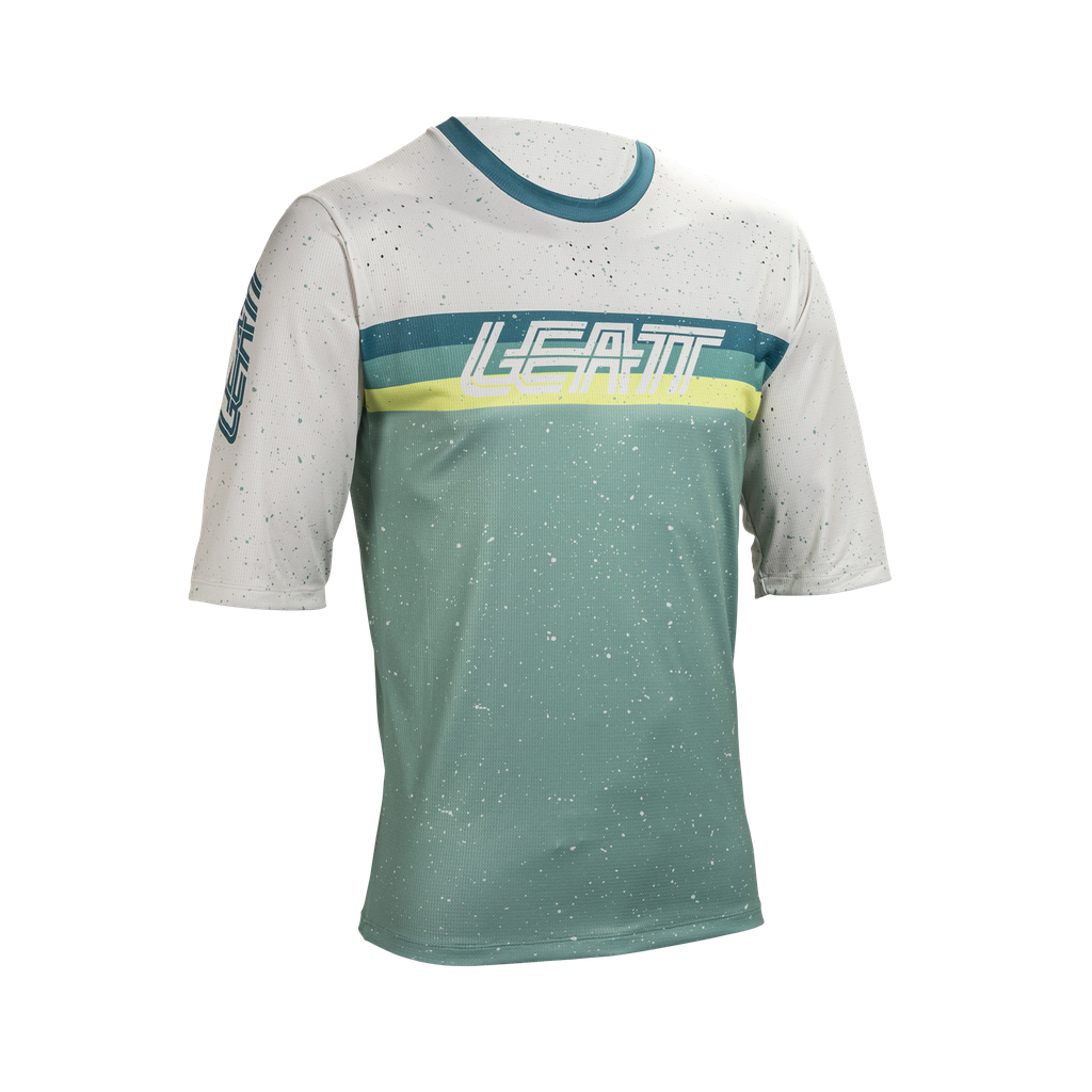 חולצת רכיבה קצרה ילדים MTB Enduro 3.0 Pistachio - Leatt