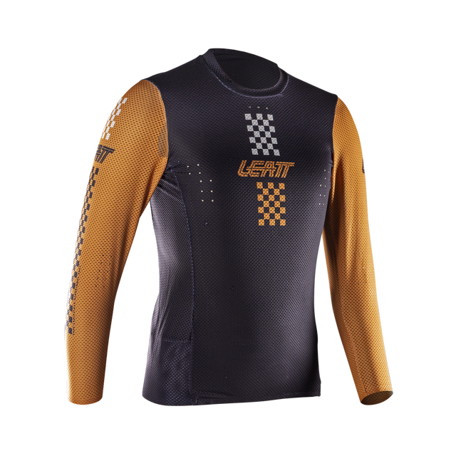 חולצת רכיבה ארוכה ילדים MTB Gravity 4.0 Jr Rust - Leatt