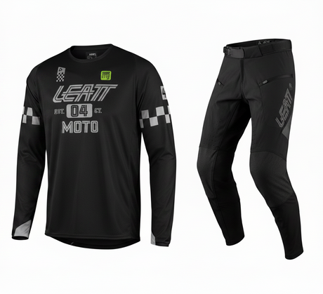 סט מכנס וחולצה Enduro 4.5 X-Flow Black - Leatt