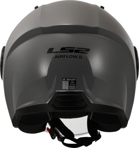 קסדת כביש 3/4 LS2 OF616 AirFlow ll טיטניום מט - LS2