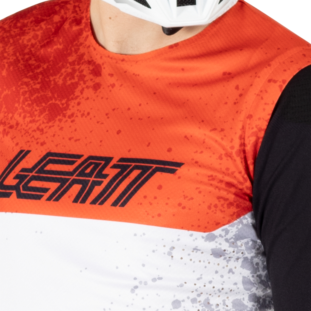 חולצת רכיבה ארוכה MTB Gravity 5.0 White - Leatt