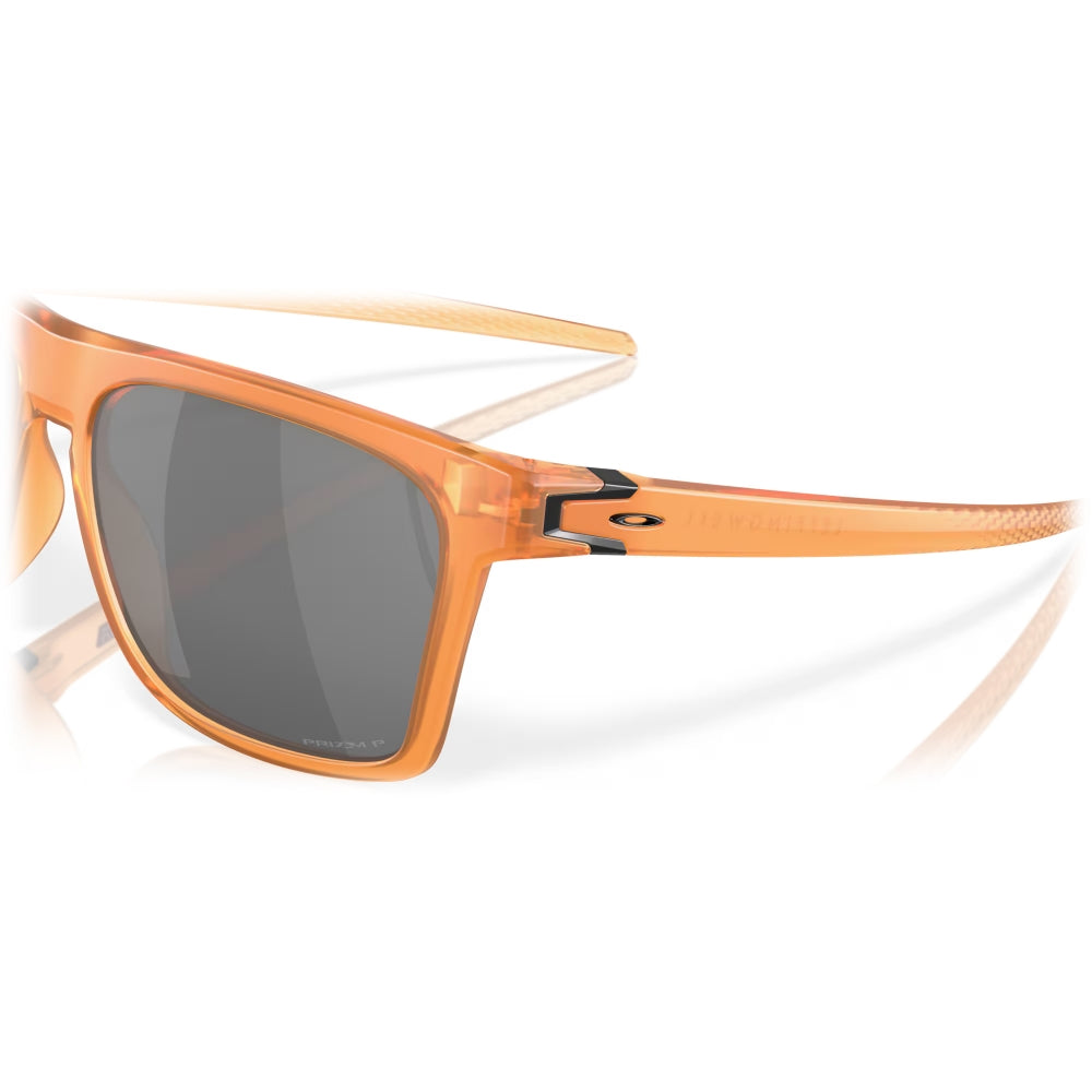 משקפי שמש Oakley Leffingwell Coalesce Collection Prizm Black Polarized Lenses, Matte Transparent Ginger Frame - Oakley