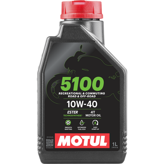 5100 שמן טכנוסינתטי לאופנוע 10W40 1L מבית MOTUL - MOTUL