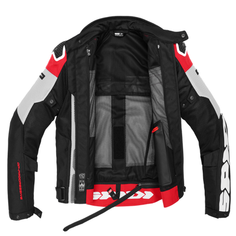 מעיל רכיבה קיץ Spidi Progressive NET WINDOUT שחור/אדום - SPIDI