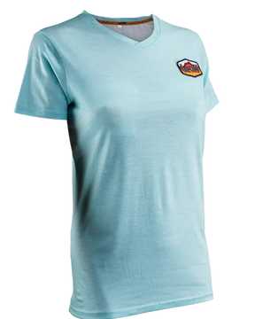 חולצה קצרה נשים Premium Teal - Leatt