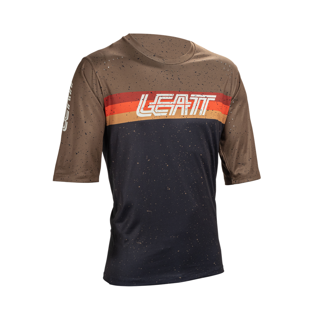 חולצת רכיבה קצרה ילדים MTB Enduro 3.0 Black - Leatt