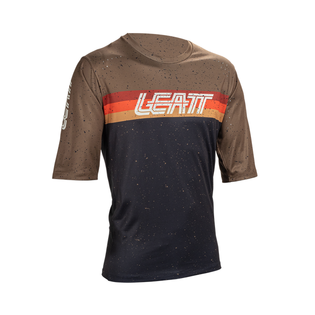 חולצת רכיבה קצרה ילדים MTB Enduro 3.0 Black - Leatt